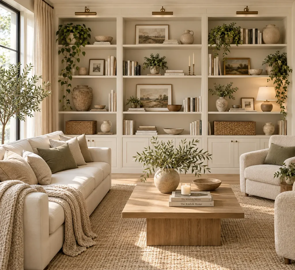Built In Bookcase Styling