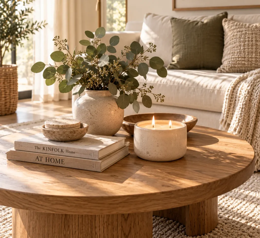 Candle and Greenery Pair