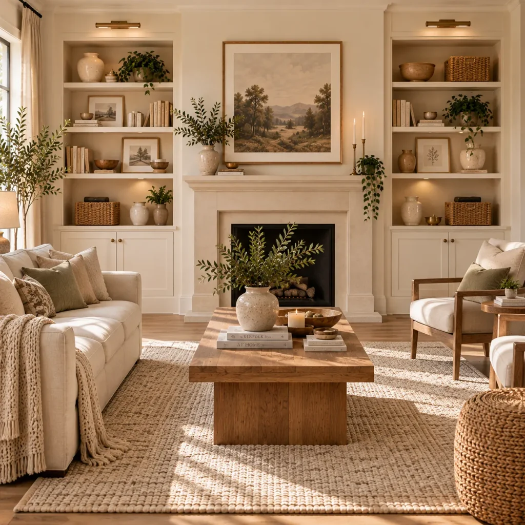 Elegant Built In Shelving 1