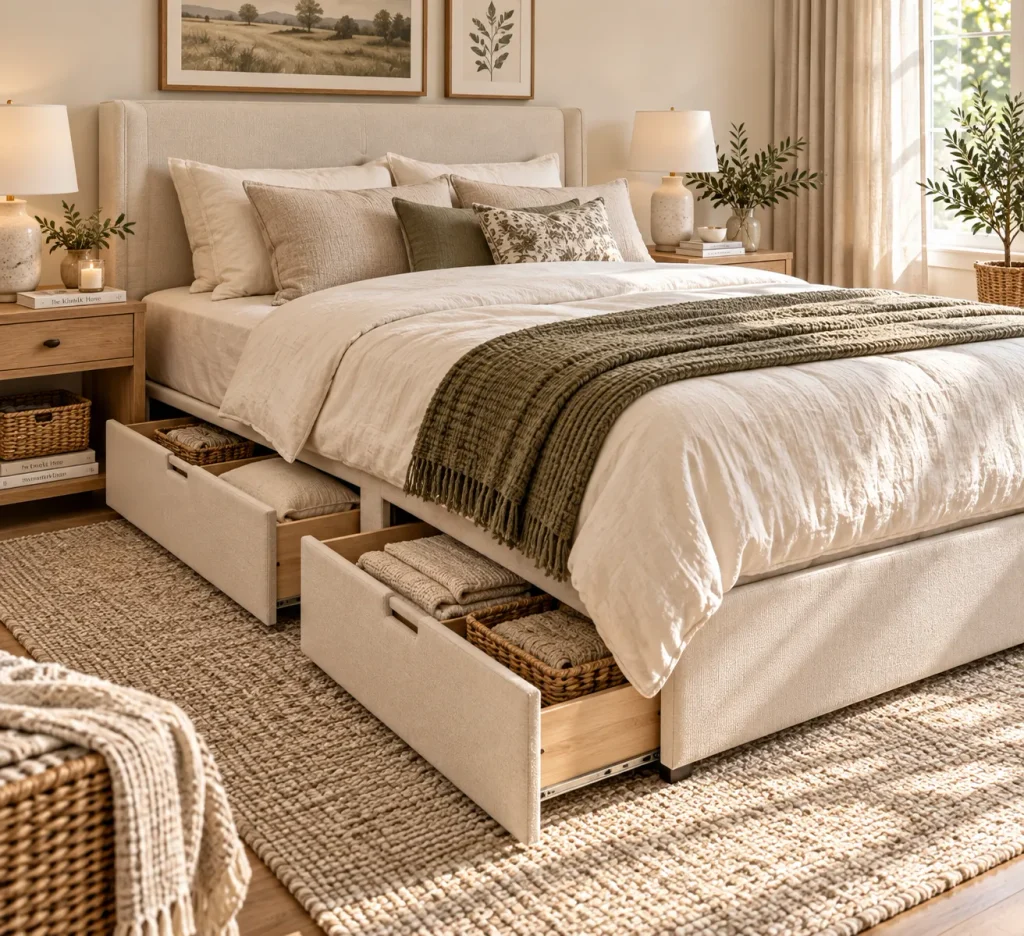 Hidden Underbed Storage