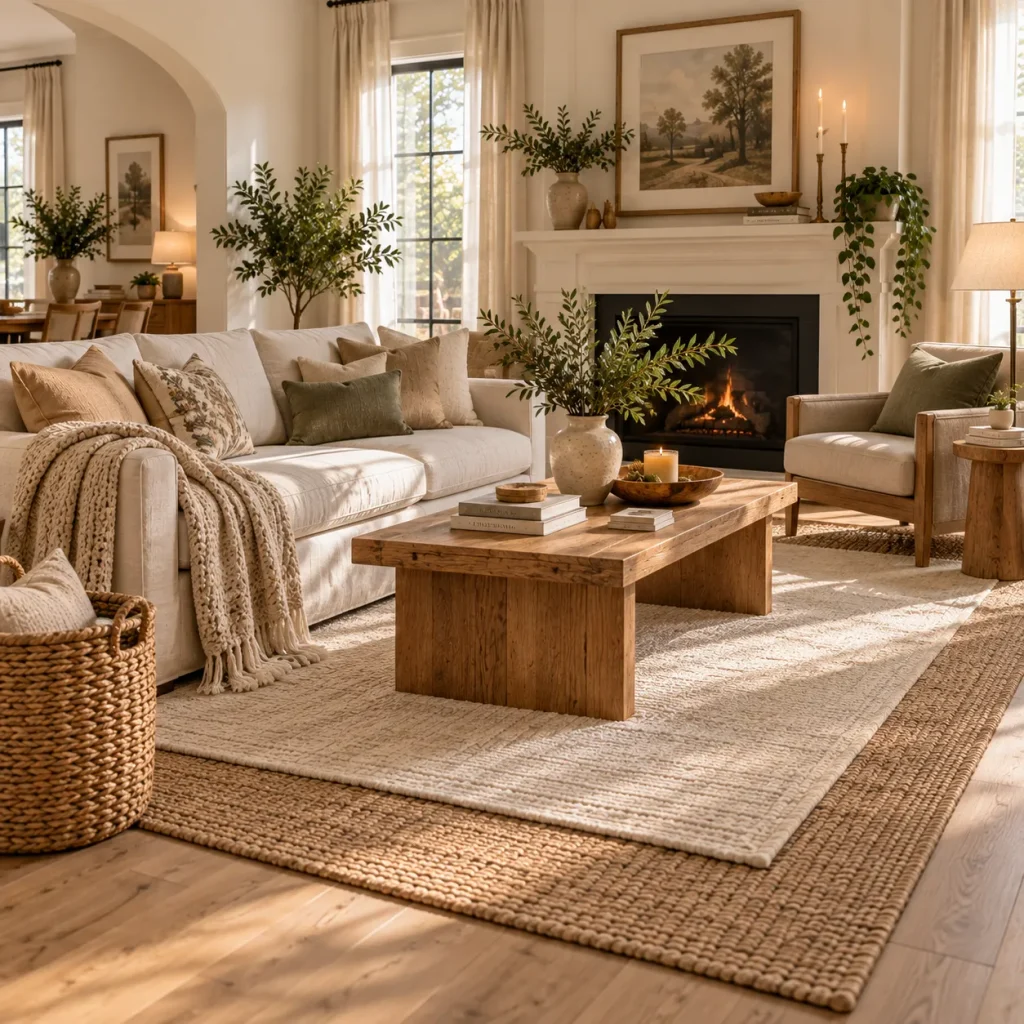 Layered Area Rugs 1