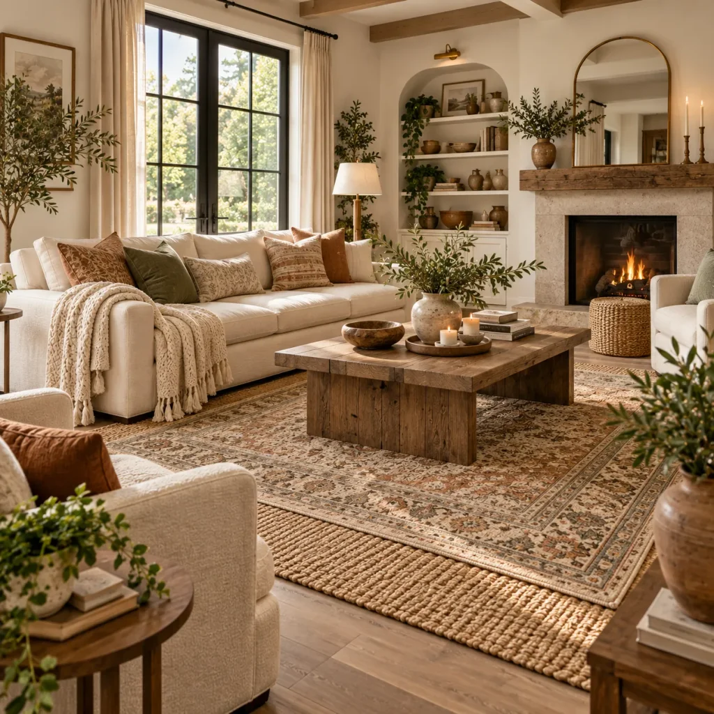Layered Area Rugs