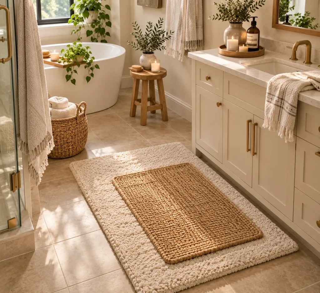 Layered Bath Mats