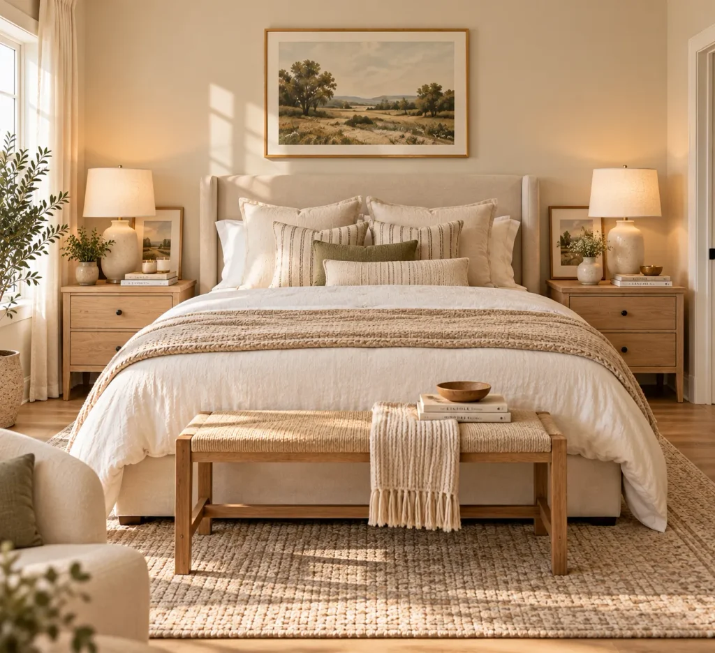 Layered Bedside Decor