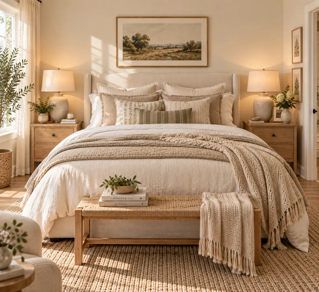 Layered Linen Bedding