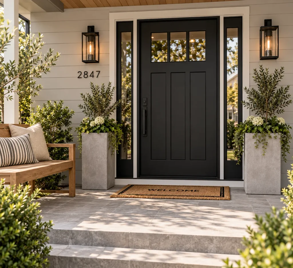 Modern Black Doorway