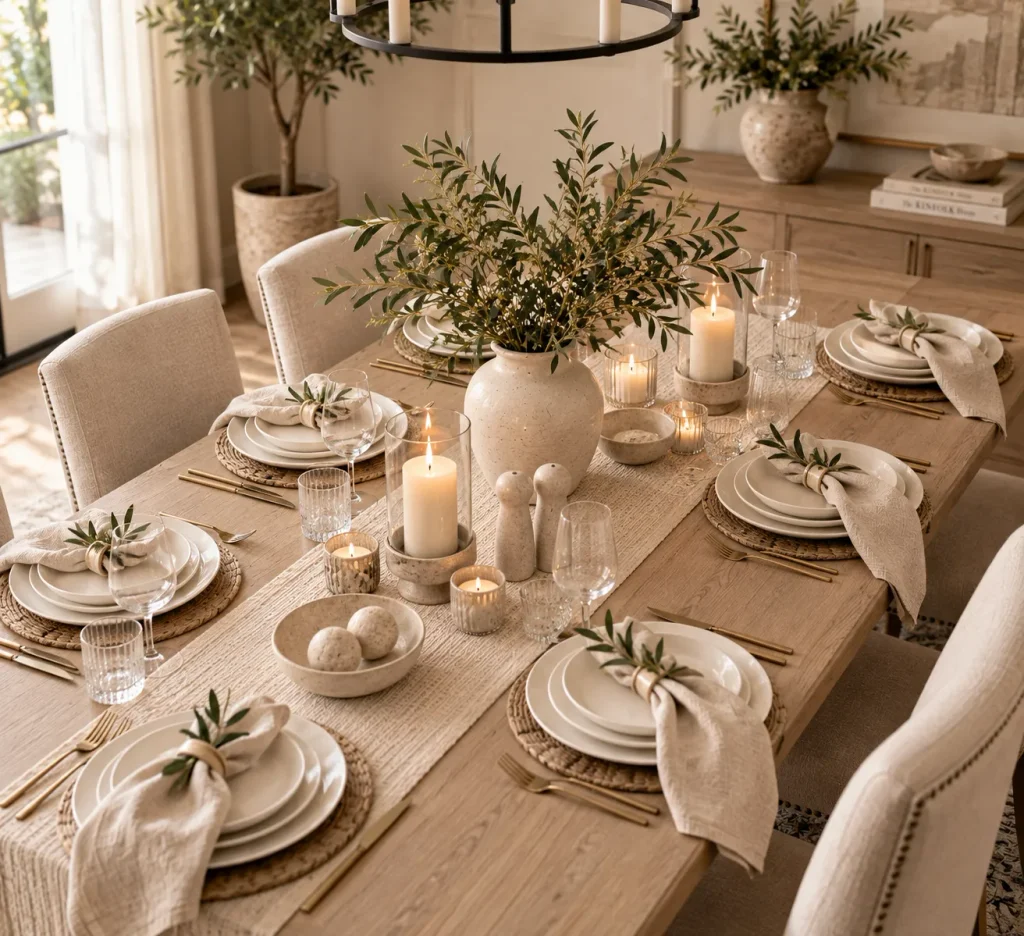 Monochrome Table Setting