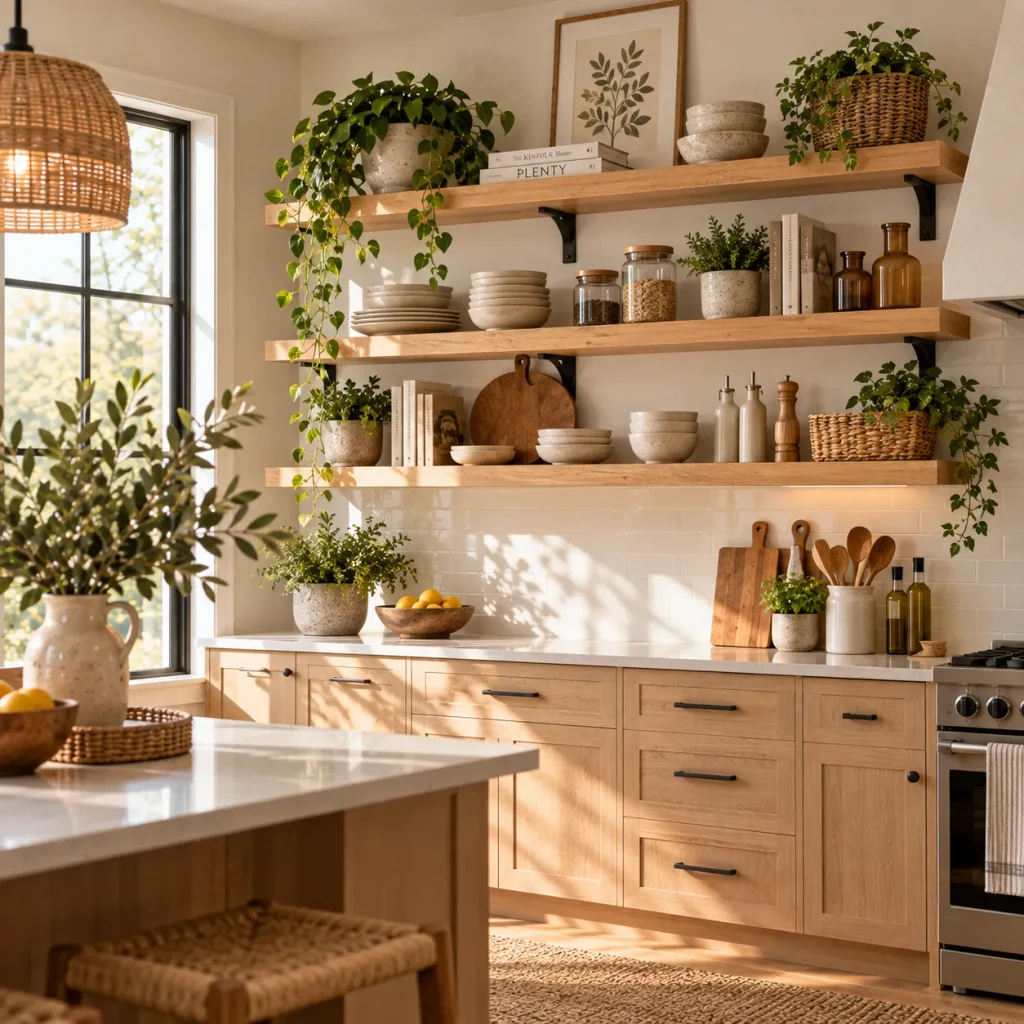 Warm Wood Shelving