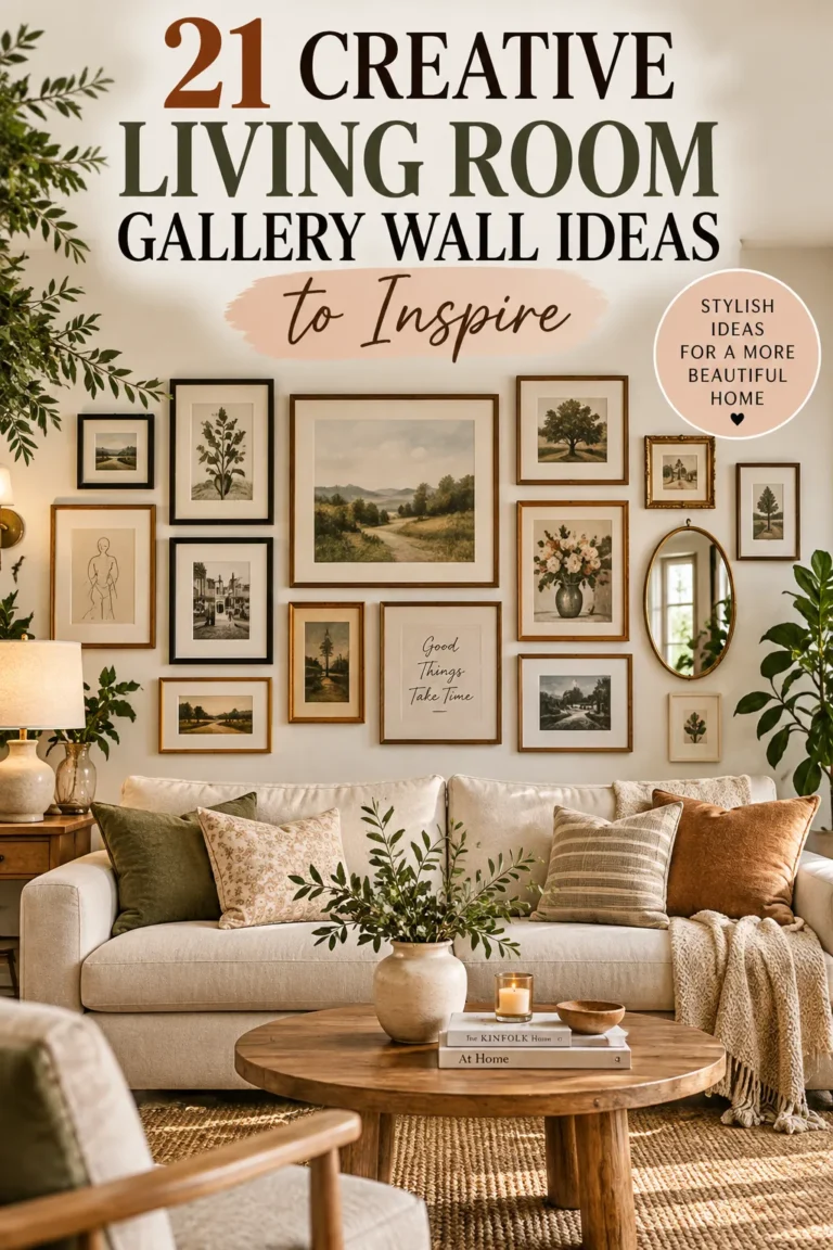 living room gallery wall