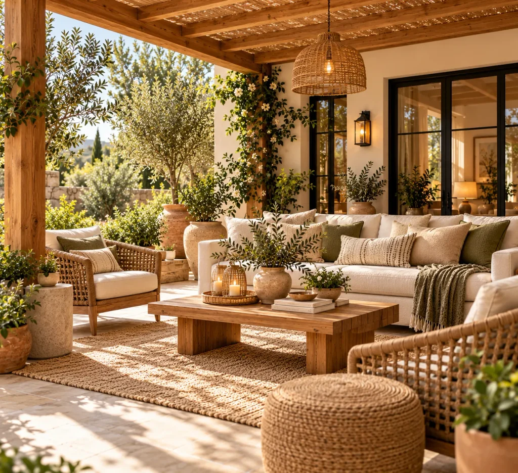 Covered Lounge Area