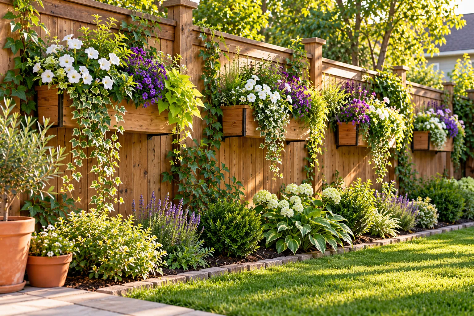Decorative Fence Planters