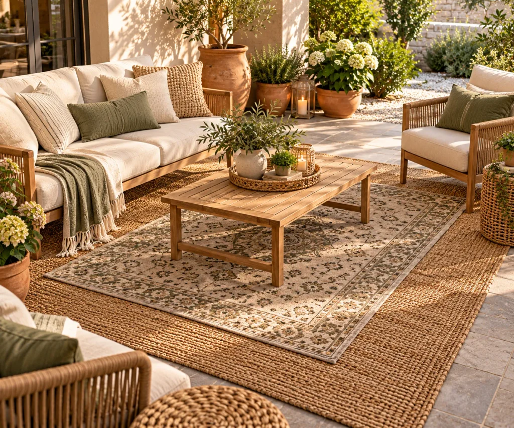 Layered Patio Rugs