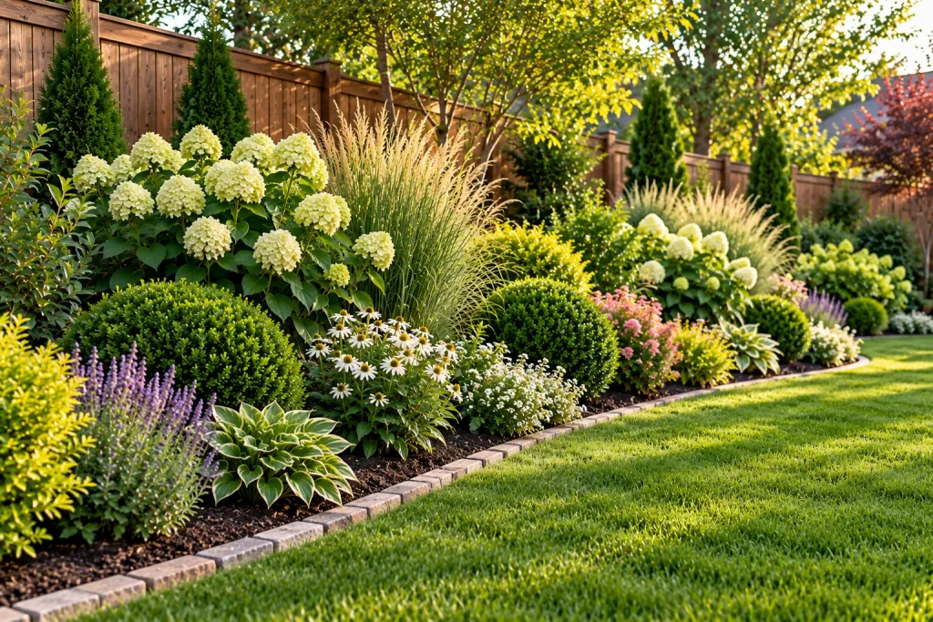 Mixed Height Shrubs 1